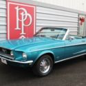 1968 Ford Mustang Convertible 0 Gulfstream Aqua,
