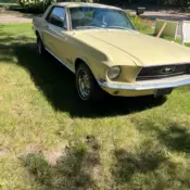 1968 Ford Mustang Coupe Yellow