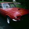1968 ford mustang Fastback Candy Apple Red V8 manual shift