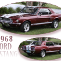 1968 Ford Mustang GT 500 Shelby Cobra Tribute 302 4 speed AC PS Tach & Gauge