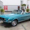 1968 Ford Mustang GT Convertible, Gulfstream Aqua, White top 4-speed