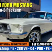 1968 Ford Mustang Sprint-B Package • Numbers Matching • 1 of 15,106 Ever Built!