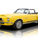 1968 Ford Shelby Mustang GT500KR 9726 Miles Bright Yellow Convertible 428 Cobra
