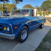 1968 GMC Pickup Blue ls restomod