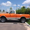 1968 GMC Shortbed 4x4 350 engine, 5 speed, new tires, new paint, orange 4wd