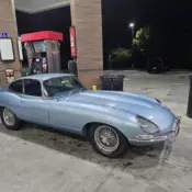 1968 Jaguar EType Coupe with Glass Covered Headlights