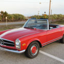 1968 Mercedes Benz 280sl Auto Kuhlmeister A/C 568H Signal Red over Black MB Tex