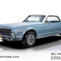 1968 Mercury Cougar 390 Glacier Blue Hardtop 390 V8 3 Speed Automatic