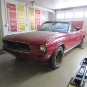1968 Mustang Convertible 302 4v 3-Speed - Red
