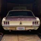 1968 Mustang Coupe V8 car. 289 with AC, PS, PDB.