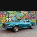 1968 Mustang Fastback J Code 302 Gulfstream Aqua Deluxe Interior Factory AC Car