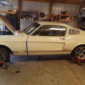 1968 Mustang Fastback project car. Seafoam green, 1 of 8XX fastbacks this color