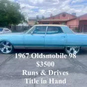 1968 Oldsmobile 98 Sedan Blue