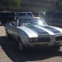 1968 Oldsmobile Cutlass Convertible Silver and Black Beauty