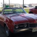 1968 Oldsmobile Cutlass Supreme Base 5.7L red with white convertible top