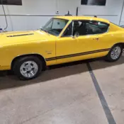 1968 Plymouth Barracuda Coupe Yellow fastback