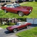 1968 Pontiac GTO, 400 auto, Flambeau Burgundy, Parchment Buckets, RESTORED PHS!