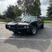 1968 Pontiac GTO Black RWD Automatic base