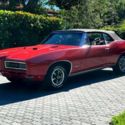 1968 Pontiac GTO CONVERTIBLE 23,800 Miles Red Classic Car 400CID 4 Speed