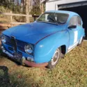 1968 Saab 96 V4, 4 on the tree, former rally car
