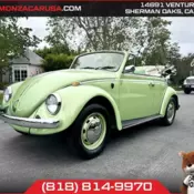 1968 Volkswagen bug convertible, Green with 53,644 Miles available now!