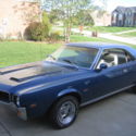 1969 AMC Javelin Blue Coupe 343 V8 4 Speed Manual