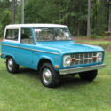1969 Aqua & White Bronco Wagon Family Owned Since December 1969