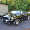 1969 CAMARO CONVERTIBLE SS 350 6SPD 12 BOLT PS PDB SOLID ORIGINAL METAL BLACK