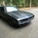1969 Camaro RS 383 with ProCharger 6 speed transmission custom flat black paint