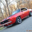 1969 CAMARO RS SS 396 4SPD PS PDB TACH GAUGES SOLID STRAIGHT BEAUTIFUL VIPER RED