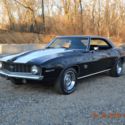 1969 CAMARO SS 350 4SPD CALIFORNIA CAR SOLID METAL BEAUTIFUL TUXEDO BLACK NICE