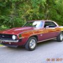 1969 CAMARO SS 396 4SPD SOLID STRAIGHT BEAUTIFUL GARNET RED SHARP NICE CAR