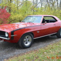 1969 CAMARO SS 396 SOLID STRAIGHT BODY BEAUTIFUL GARNET RED BLACK INTERIOR SHARP