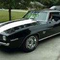 1969 Camaro SS350 original X55D80 VIN Correct Tuxedo Black with hounds tooth int