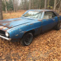 1969 CAMARO X11 PROJECT LEMANS BLUE WHITE GUT A/C COMPLETE UNMOLESTED NR V8 AUTO