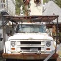 1969 Chevrolet C50 Forestry truck aerial lift and dump body for parts or repair