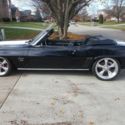 1969 CHEVROLET CAMARO CONVERTIBLE Black on Black on Black = MINT CONDITION