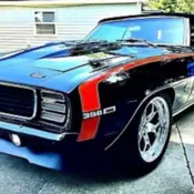 1969 Chevrolet Camaro Convertible Black SS
