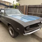 1969 Chevrolet Camaro Coupe Black Super Sport