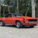 1969 Chevrolet Camaro RS #&#039;s Matching 350 PG Auto Factory Air Huggar Orange RARE