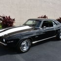1969 Chevrolet Camaro Z/28 Matching Numbers 0 Black Coupe 302 C.I. 4-Speed Manua