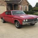 1969 CHEVROLET CHEVELLE  GARNET RED 2 DOOR 396 Manual