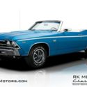 1969 Chevrolet Chevelle  Marina Blue Convertible 454 V8 4 Speed Manual