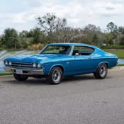1969 Chevrolet Chevelle SS 396 with Build Sheet Lemans Blue