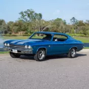 1969 Chevrolet Chevelle SS Matching Numbers 396 with Build Sheet Lemans Blue
