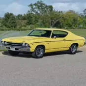 1969 Chevrolet Chevelle SS Matching Numbers and Build Sheet Daytona Yellow