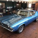 1969 CHEVROLET CHEVELLE SS396  1045 Miles LEMANS BLUE COUPE 396 CID V8 MANUAL