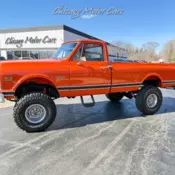 1969 Chevrolet K10 Single Cab! Oak Wood Bed! 5.7L V8 Engine! 3-Speed  Hugger Ora