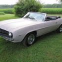 1969 CHEVY CAMARO CONVERTIBLE V8 WITH A/C X11 BARN FIND PROJECT BUTTERNUT YELLOW