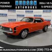 1969 Chevy Camaro! Hugger Orange! 350v8! 5 Speed Manual! Hounds Tooth Seats!
